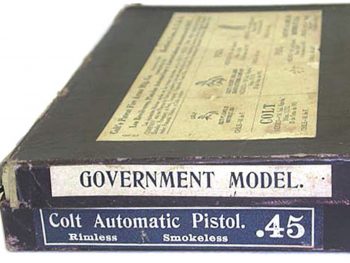 Box Stickers 1911 Government Model .45 Colt Automatic Pistol