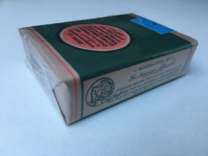 Vintage Lucky Strike Dummy cigarette pack 40's 1939 1940 Paquet cigarettes ww2