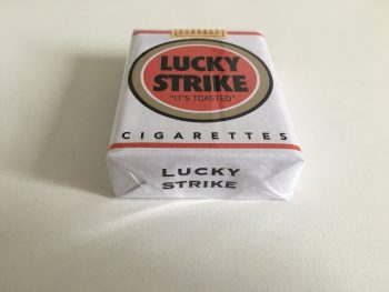 WWII LUCKY STRIKE cigarette pack US ARMY White free of tax label stamp FAUX paquet blanc D Day WW2 khristore