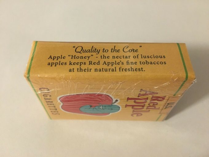 WWII Red Apple 40's Cigarette pack Quentin TARANTINO Movie Prop Brown paper inglorious Basterds