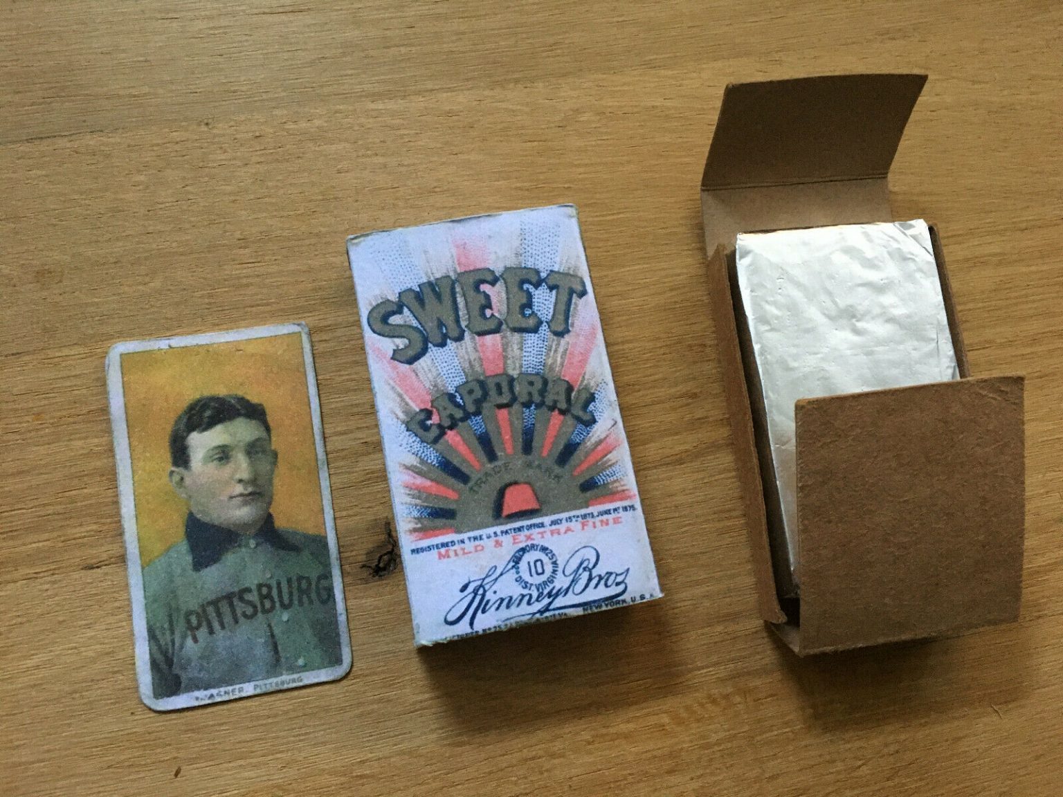 SWEET CAPORAL Cigarette Pack T206 HONUS WAGNER 1910 Baseball Tobacco ...