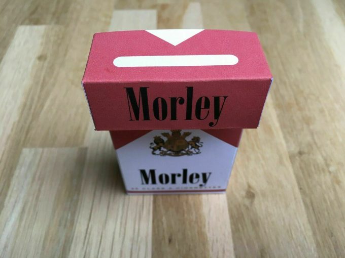 Morley Cigarettes Case Fictionnal Tobacco brand Movie Prop X Files Smoking Man
