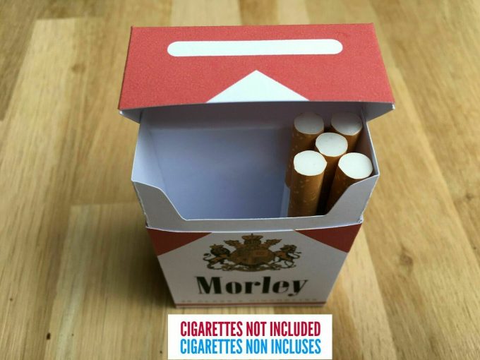 Morley Cigarettes Case Fictionnal Tobacco brand Movie Prop X Files Smoking Man