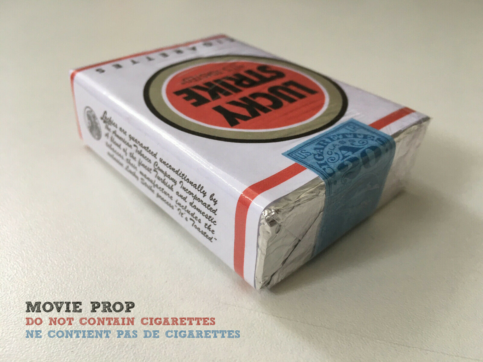 REPLICA Lucky Strike MAD MEN It's Toasted PULP FICTION Case Pack WWII Movie Prop 