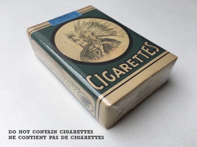 Indian 40's Lucky Strike cigarettes US wwii ww2 Dummy pack vintage Faux Paquet