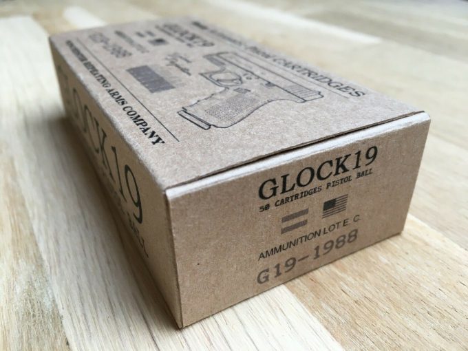 Empty box GLOCK 19 gen 4 Ammo Box 50 cartridges 9mm 9x19 Glock Perfection Pistol boite munitions