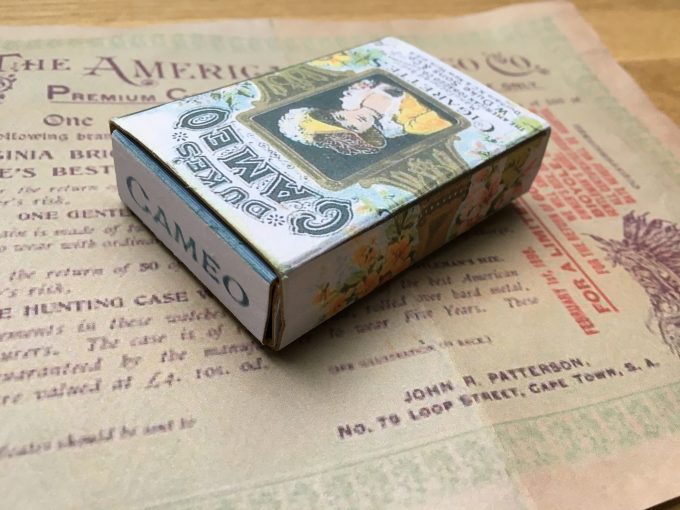 khristore Duke's CAMEO Cigarette Pack REPLICA 1890's Antique Vintage coupon certificate tabac ancien