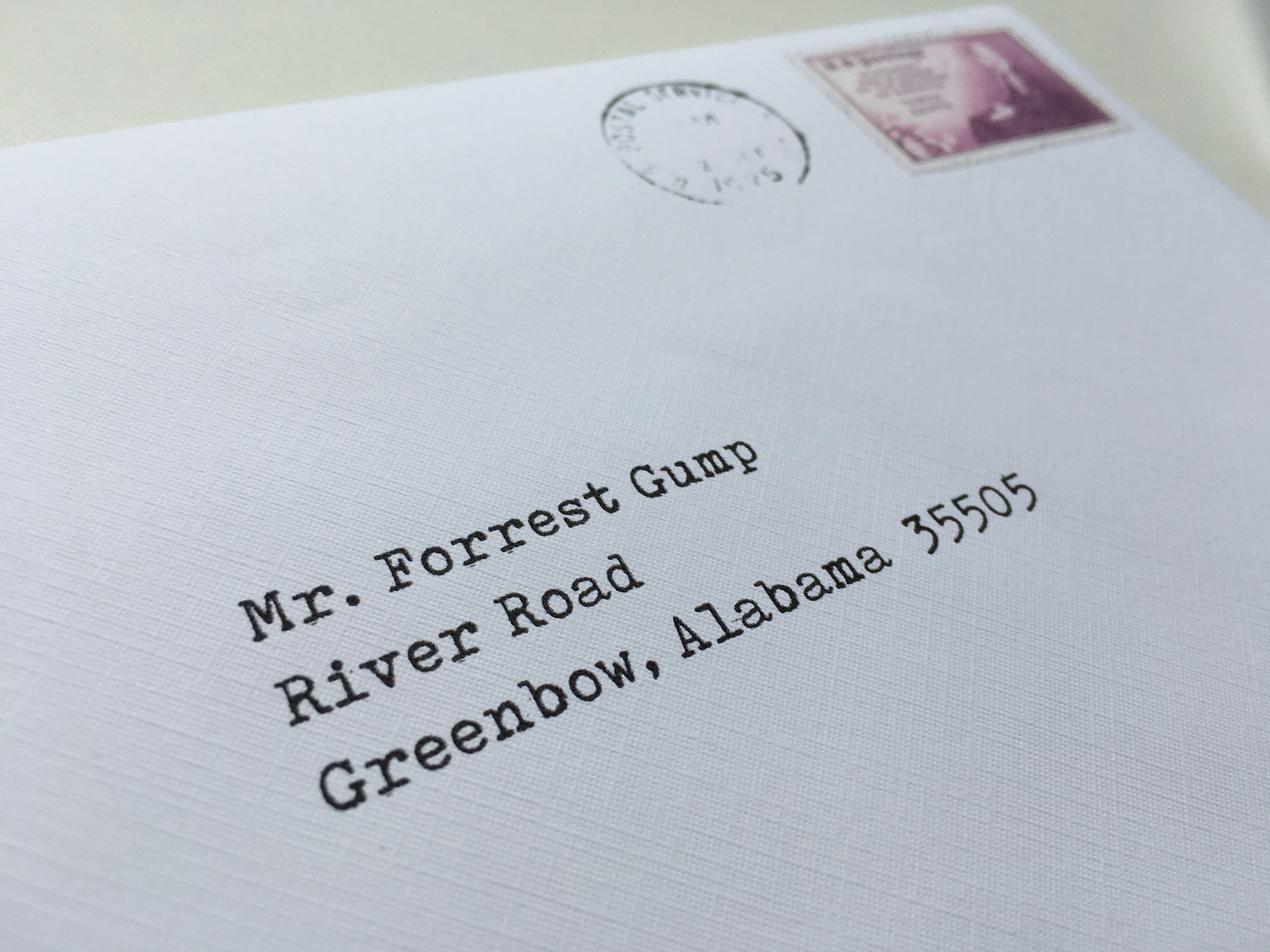 Forrest Gump Apple Company LETTER & ENVELOPPE September 23, 1975 ...