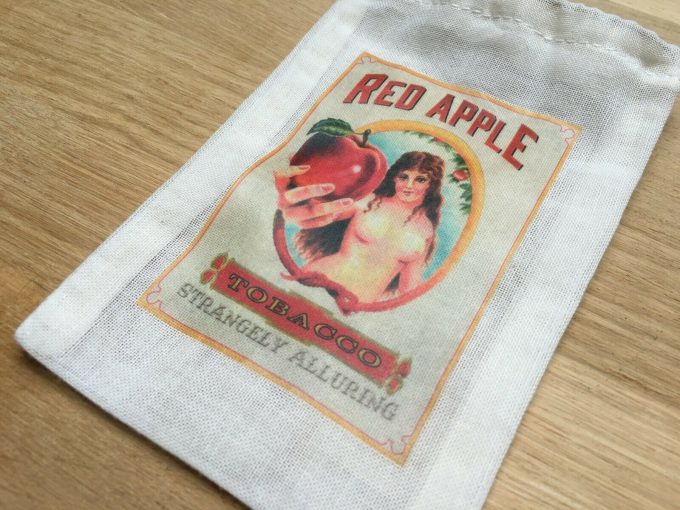khristore Movie prop Red Apple Cigarette Django Unchained TOBACCO POUCH Bag Sachet tabac TARANTINO