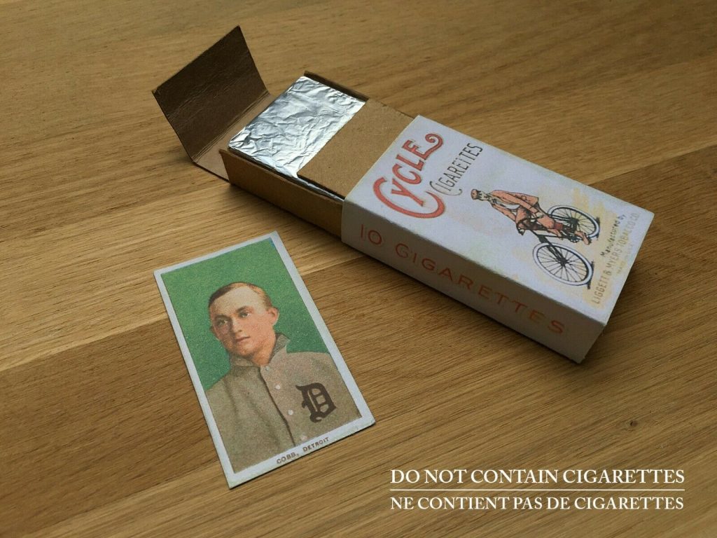 CYCLE Cigarette Pack T206 TY COBB 1910 Baseball Card Tobacco vintage ...