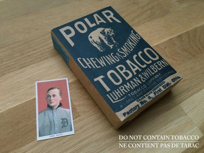 POLAR BEAR Chewing Smoking Tobacco Pouch T206 TY COBB 1910 Baseball Card REPLICA khristore angers france brocante ancien paquet tabac