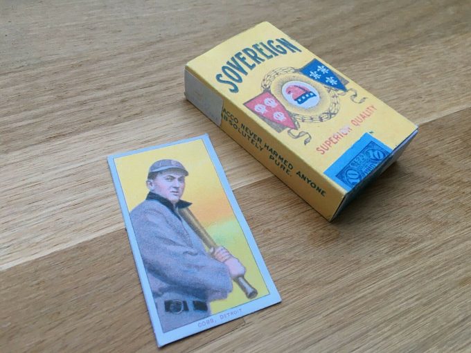 khristore angers france SOVEREIGN Cigarette Pack T206 TY COBB1910 Baseball Card Quality Tobacco REPLICA vintage brocante paquet tabac