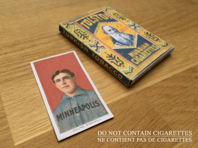 khristore france angers TOLSTOI Russian Cigarettes Pack Box T206 JIMMY COLLINS 1910 Baseball Card Tobacco REPLICA