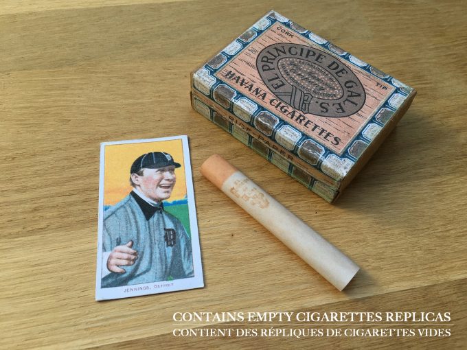 1910 EL PRINCIPE DE GALES Cigarettes pack T206 Hughie Jennings Baseball Card REPLICA khristore angers france brocante