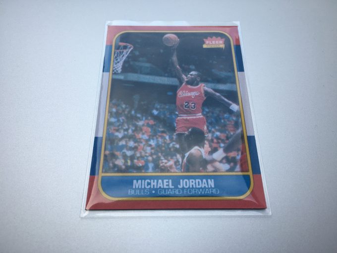 1986 MICHAEL JORDAN Card FLEER Premier NBA Basketball Chicago Bulls REPRINT khristore angers france brocante carte