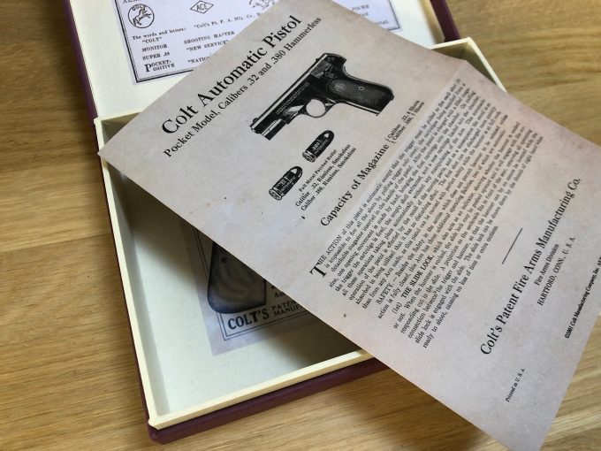 BOX for Colt 1903 Hammerless Pocket Model .32 Colt Automatic Pistol 7.65 mm KHRISTORE-9