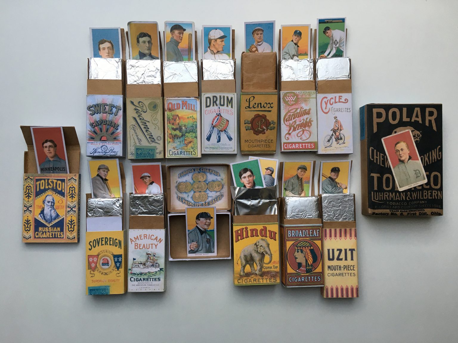 *T206 COMPLETE Replica COLLECTION Cigarette pack Baseball Card Honus