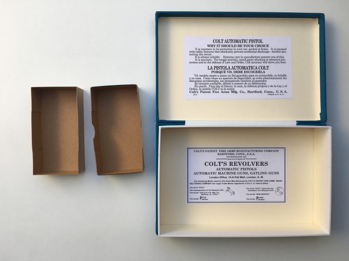 *LIMITED EDITION* COLT 1911 Blue box Colt's Revolvers Winchester 45 ACP ammo box khristore cartridges auction made in francE