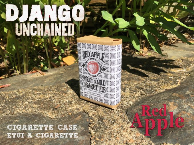 Red Apple Django Unchained Cigarette case pack Tobacco Quentin TARANTINO Movie prop khristore