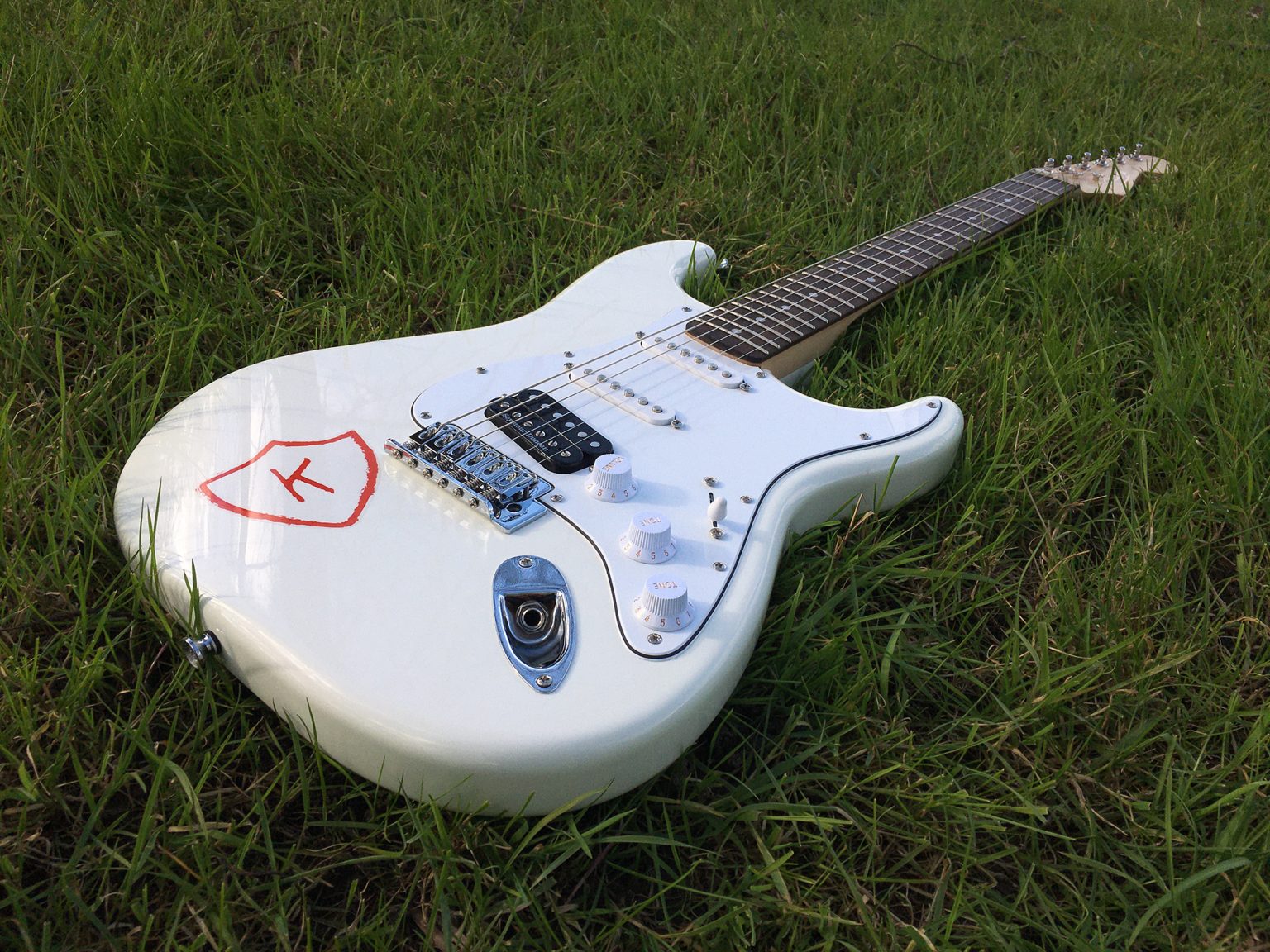 Kurt Cobain K Records STICKER Strat NIRVANA Stratocaster guitar Grunge