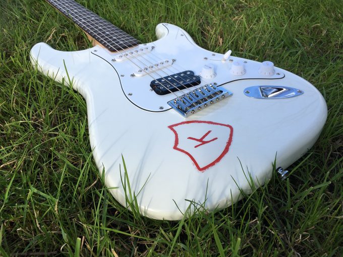 Kurt Cobain K Records Strat NIRVANA Squier Stratocaster guitar Grunge Punk Rock khristore france