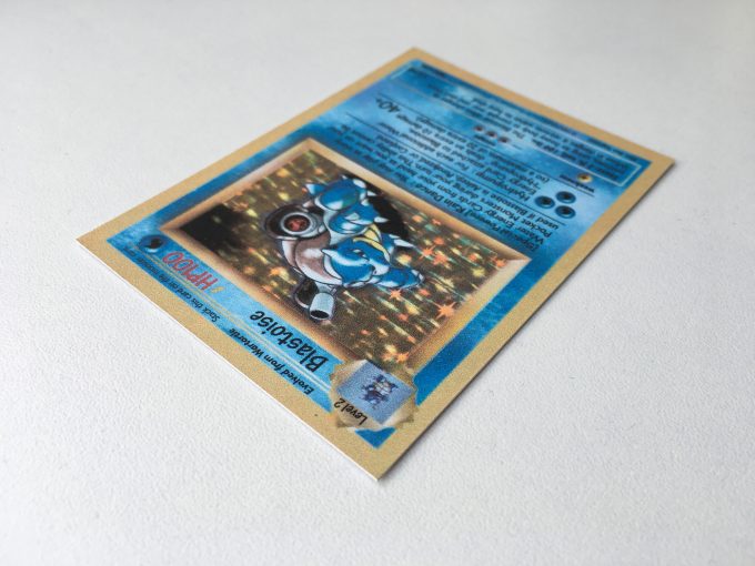 Pokémon Blastoise HP100 009/165R Commissioned Presentation Galaxy Star Hologram Wizards of the Coast 1998 98 Nintendo khristore reprint replica