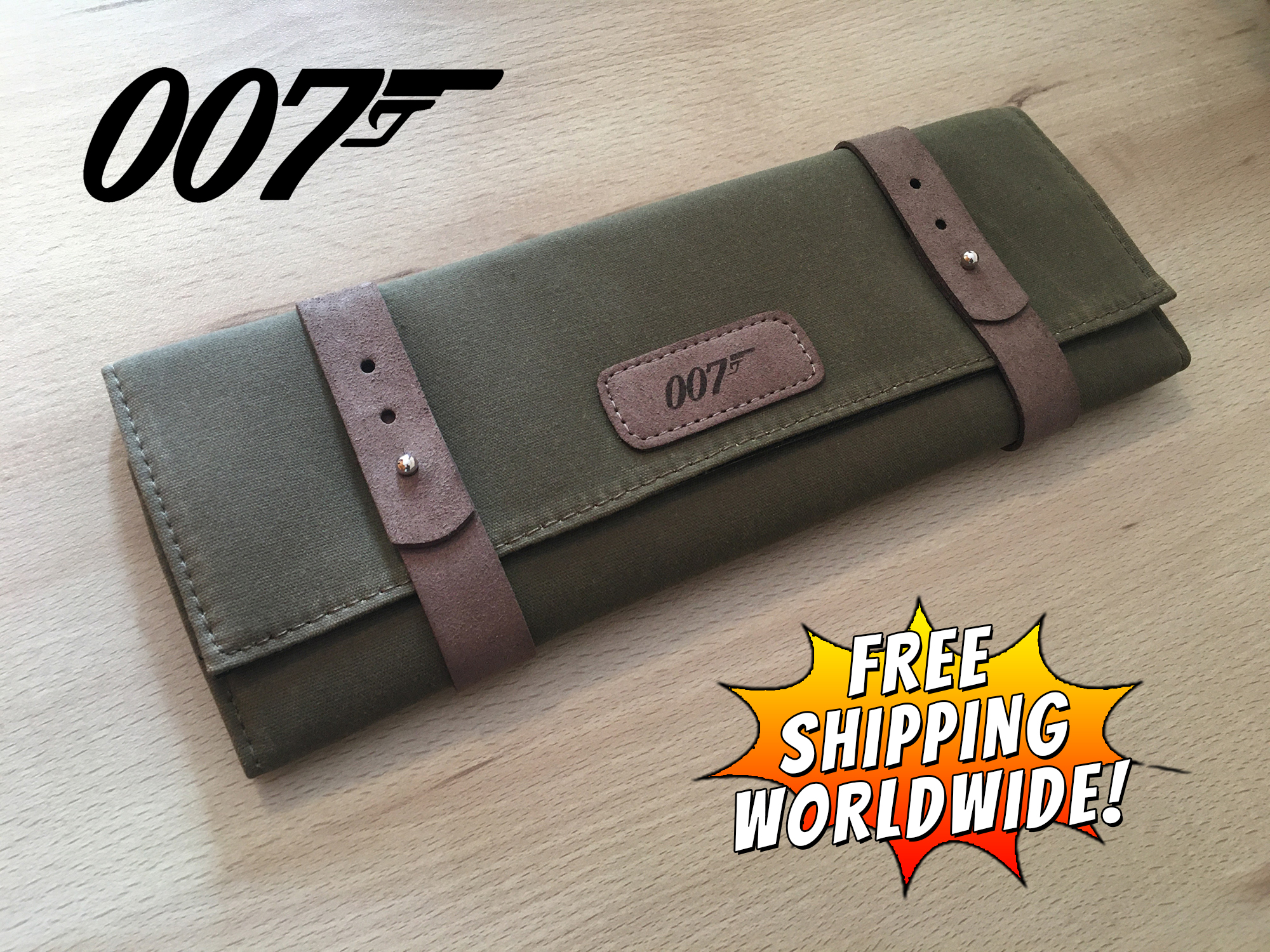 James Bond 007 Seamaster homage POUCH watch case travel pochette étui montre  voyage hommage - khristore