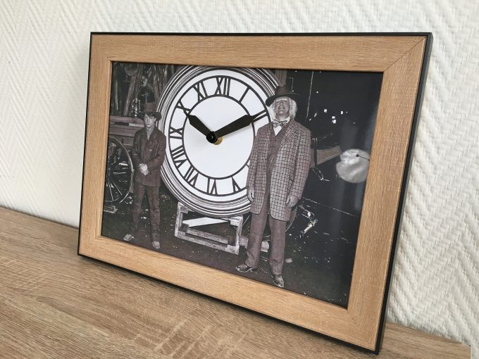 Back To The Future Real Clock Tower Hill Valley 1885 A4 Photo framed bttf 3 Gift Doc to Marty by khristore