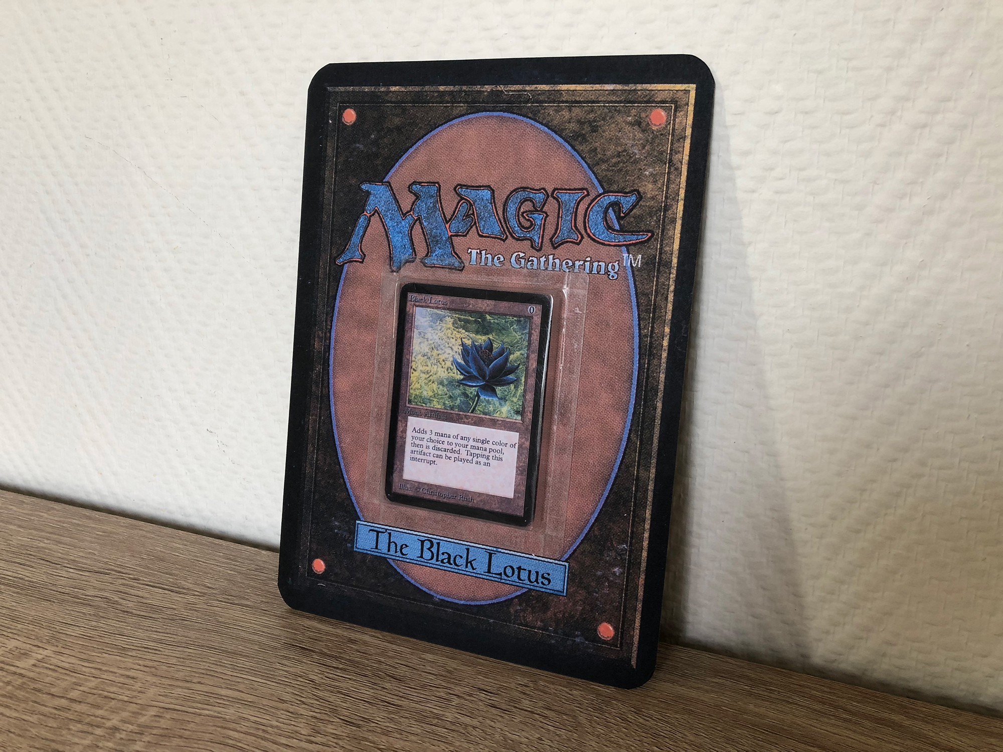 Magic the Gathering Black Lotus Card Replica Mono Artifact Alpha 1993  Blister edition - khristore