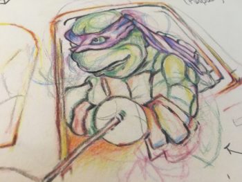 April O'Neil Don DRAWING Sketch Art Teenage Mutant Ninja Turtles Donatello 1990