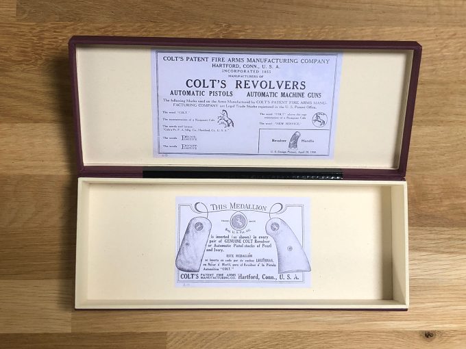 BOX for Colt .38 Police Positive Revolver 4″ barrel 38 S&W caliber with Colt’s Handbook Special Instructions & Specifications khristore -2