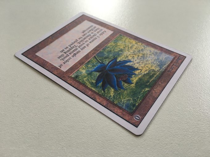 Magic The Gathering Black Lotus White borders card Replica khristore