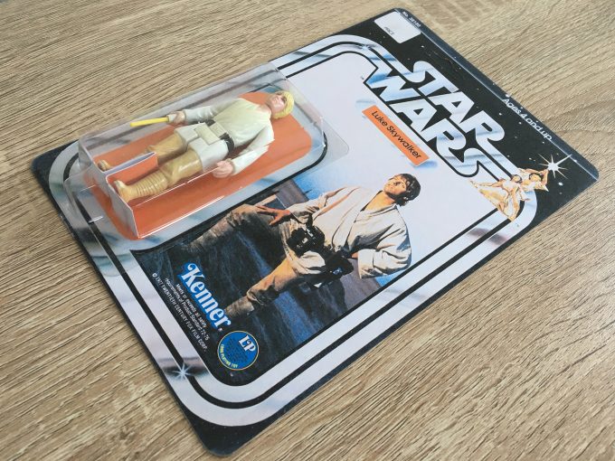 Kenner Luke Skywalker 1977 Star Wars Replica Action Figure genuine vintage card back UNPOUCHED khristore