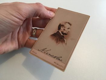 Abraham Lincoln Parlor Card Carte de Visite Mathew Brady REPRO President USA US khristore