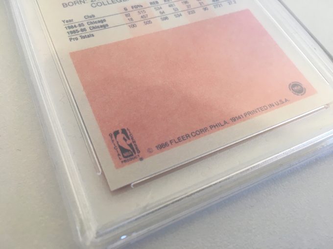Michael Jordan Rookie Card 1986 FLEER Premier NBA Basketball Top loader protection case Reprint PROXY card khristore