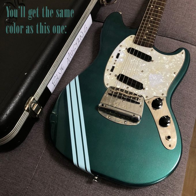 Kurt-cobain-Mustang-69-Competition-Smells-like-teen-spirit-guitar-khristore green