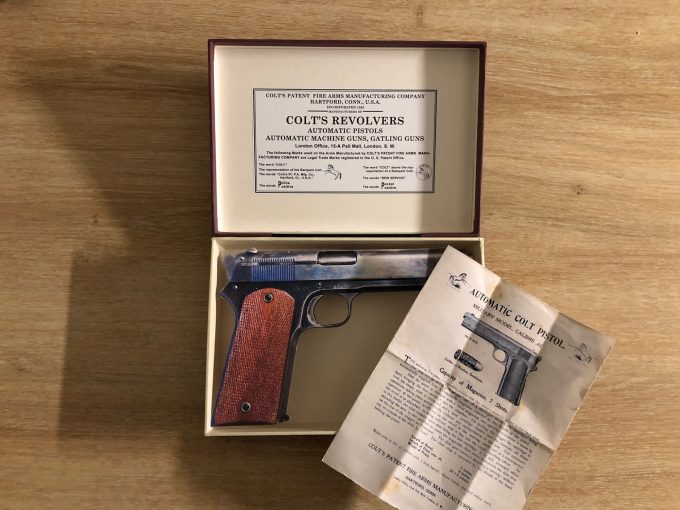 BOX for Colt 1905 .45 Automatic Colt Pistol hand made Storage gun box khristore 1