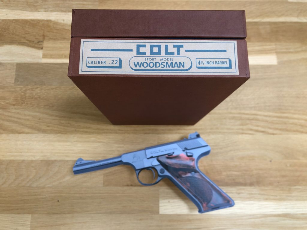 BOX for Colt Woodsman .22 Caliber hand made replica storage gun box ...