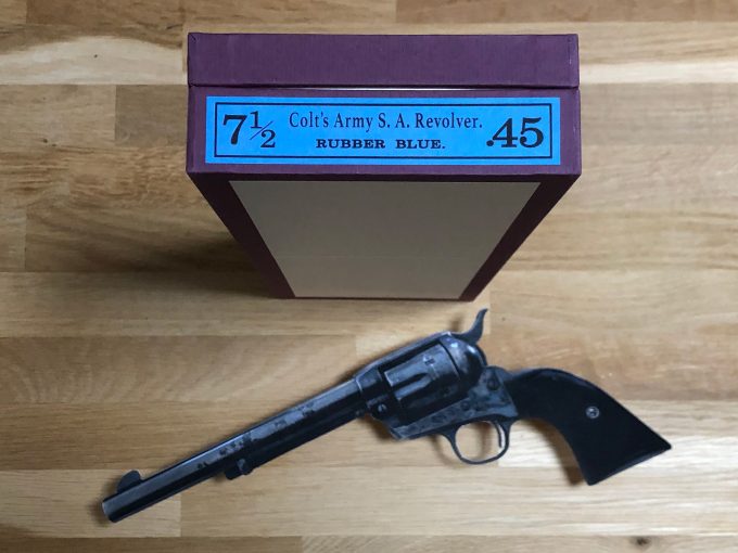 Box for Colt SAA .45 caliber 7 1:2 Rubber Blue c.1916 Army Revolver khristore 1