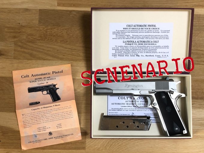 Box for Colt Super Match .38 Automatic Colt Pistol Commercial : Civilian with Instruction manual khristore 4
