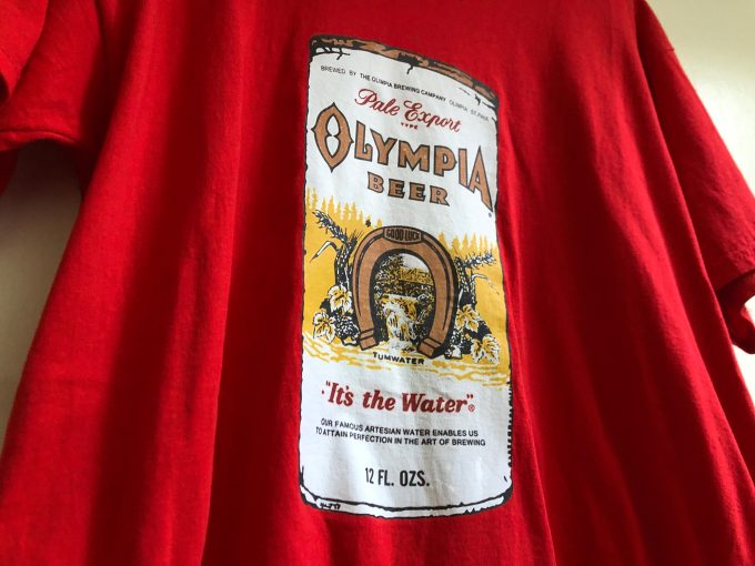 KURT COBAIN Olympia Beer Red T-Shirt khristore 2