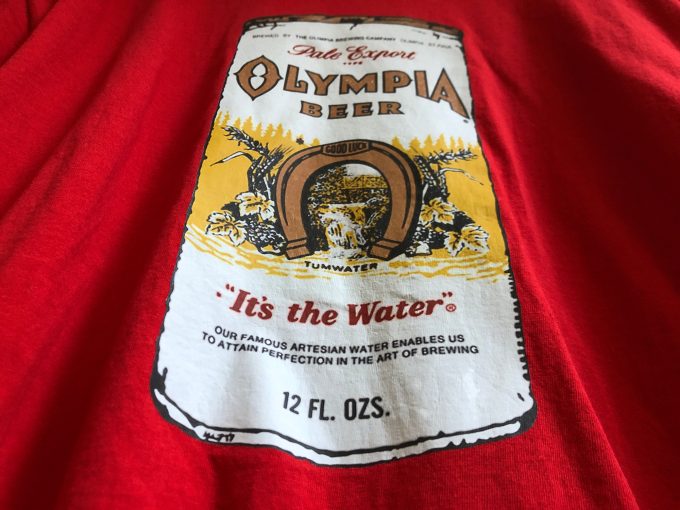 KURT COBAIN Olympia Beer Red T-Shirt khristore 4