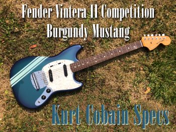 Fender-Vintera-II-burgundy-Mustang-69-competition-stripes-Kurt-Cobain-Khristore-lottery-#7