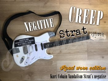 Khristore-Negative-Creep-Strat-Road-Worn-Kurt-Cobain-Vandalism-Strat