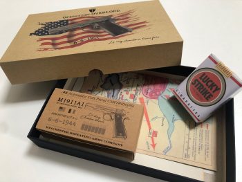 Operation Overlord d day June 6 1944 WWII Omaha beach Colt M1911A1 lucky strike 45ACP ammo box khristore 5