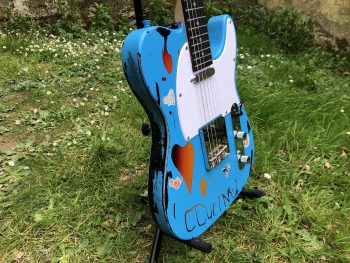 Kurt Cobain Courtney telecaster blue nirvana guitar khristore 5