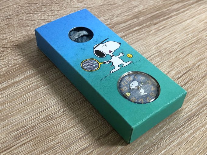 Snoopy denim strap Tennis watch timex jeans 70s 1970 1958 khristore box 2