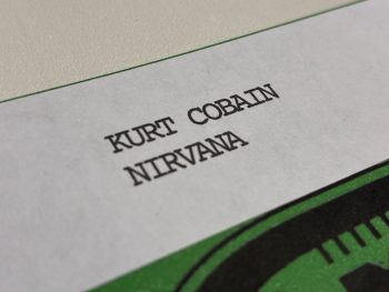 Nirvana Unplugged 1993 Kurt Cobain Talent Badge ticket concert all access VIP khristore 5