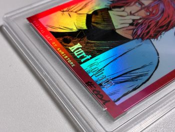 Kurt Cobain red hair Nirvana HOLOGRAPHIC Card Digital Art by Khrstore hand numbered Top Loader 5